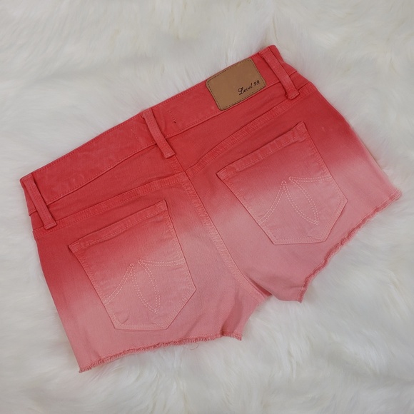 Level 99 Ombre Distressed Low Rise Shorts NWT - Picture 3 of 5